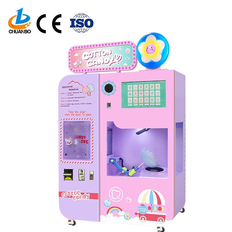Fully Automatic Sugar Cotton Candy Vending Machine 328