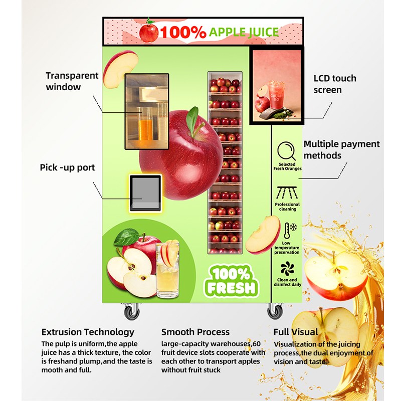 automatic apple juice vending machine